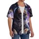 thumbnail image 2 of Balery Purple Moon Cat Camisa Casual de Manga Corta con Botones para Hombre, Texturizada, Estilo Cubano, para Playa, Verano-Small, 2 of 5