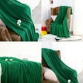 thumbnail image 4 of Ntbay Cooling Bamboo Throw Blanket, Breathable Lightweight Bed Blanket for Hot Sleepers, 60" x 80", Green, 4 of 5
