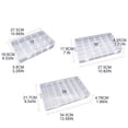 thumbnail image 3 of Milue 15/28/36 Grids Adjustable Removable Clear Plastic Jewelry Organizer Divider, 3 of 14