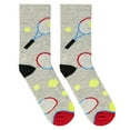 thumbnail image 5 of Crazy Socks Tennis Fun Print Novelty Crew Socks for Men, 5 of 6