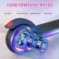 thumbnail image 6 of SANOPY Electric Scooter for Kids Ages 6-14, Adjustable Speed & Height, Colorful Lights, LED Display, 150W Motor, up to 10 mph, 80 Mins Ride Time, Blue, 6 of 9