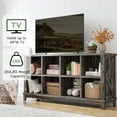 thumbnail image 5 of EnHomee Wooden Cube Storage Organizer 8 Cube Bookcase Modern Wood Cube Storage Organizer for Living Room Dark Rustic Oak, 5 of 8