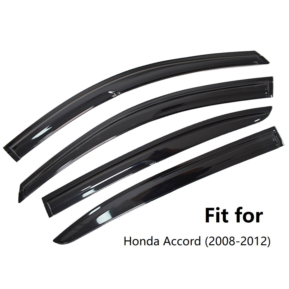 4Pcs 08-12 Accord Windows Visor, Window Visor Rain Deflector Vent Sun Guard Fit for Honda Accord 2008-2012
