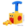thumbnail image 2 of Coche de juguete con control remoto para aprendizaje temprano, divertido coche con globo, juguete creativo, coche de inercia, juguete para niños, niñas y bebés (amarillo), 2 of 7