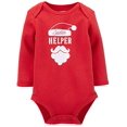 thumbnail image 1 of Carter s Uni Baby Long-sleeve Bodysuit , Red Helper, 1 of 2