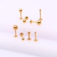 thumbnail image 3 of Ball Stud Earrings, Surgical Steel Tiny Dot Stud Earrings, nap earring, sleep Studs, Gold Screw Back Earrings, Flat Back Tragus Stud, 3 of 9