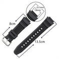 thumbnail image 2 of Universal Fashion Sports Pin Buckle Watch Accessories Watch Band Silicone Strap Soft Watchband Silicone Watch WristBand WHITE STRAP SILVER BUCKLE, 2 of 6