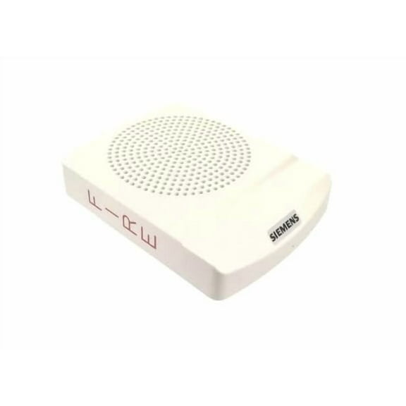 Siemens SLFSWW-F Low-Frequency Sounder Fire Alarm, White Wall Speaker, No Strobe