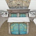thumbnail image 2 of Designart 'Old-European Door Vintage' Vintage Duvet Cover Set, 2 of 4