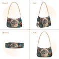 thumbnail image 7 of FORMRS Womens Shoulder Bag with Chain Strap Clutch Purse Cute Tote Handbag, Flowers and Cat, 7 of 7