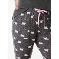 thumbnail image 5 of Joyspun Women's Brushed Hacci Knit Sleep Joggers, Sizes XS to 3X, 5 of 6