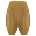 thumbnail image 2 of Hansber Kids Boys Girls Solid Color Capri Pants Baby Bloomers Diaper Cover Loose Breathable Summer Ginger 120, 2 of 5