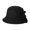 Black, variant on Women Vintage Cloche Fedora Winter Church Bowler Hat with Flower Decor for Parties & Business Casual Wear