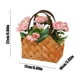 thumbnail image 4 of Cesta de flores de mano, flores artificiales, adornos decorativos, estilo hogar, accesorios para bodas, arreglos florales frescos, 4 of 7