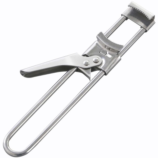 Abrelatas multifuncional de acero inoxidable: abrelatas y abridor de botellas manual, compacto para cocina y bar