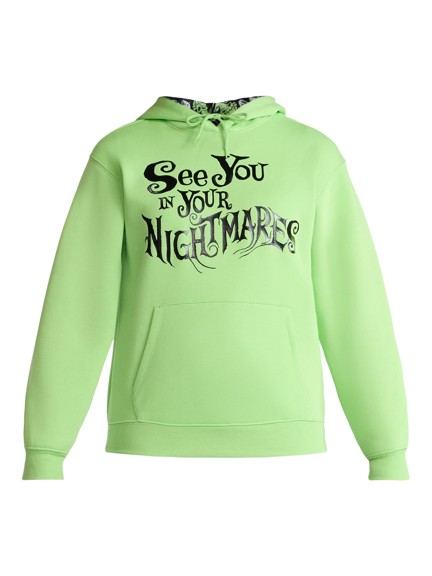 Nightmare Before Christmas Women's Graphic Fleece Hoodie with Long Sleeves, Sizes XXS-XXL
