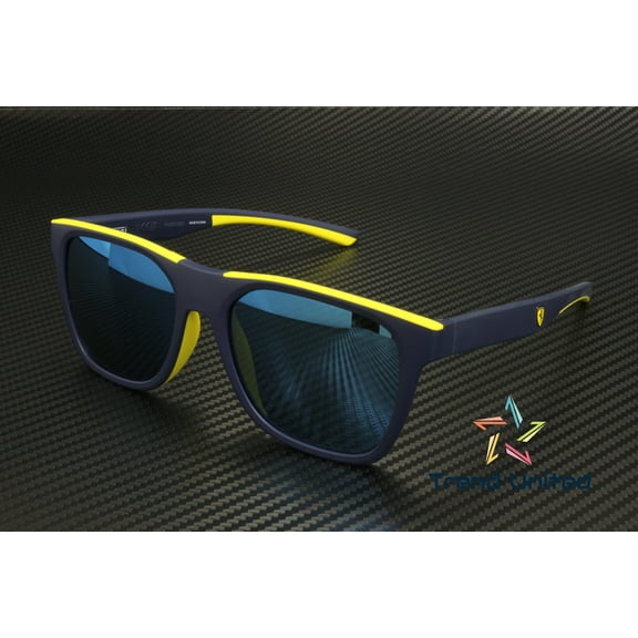 FERRARI SCUDERIA FZ6013D 509 55 Matte Blue Mirror Blue 57 mm Unisex Sunglasses