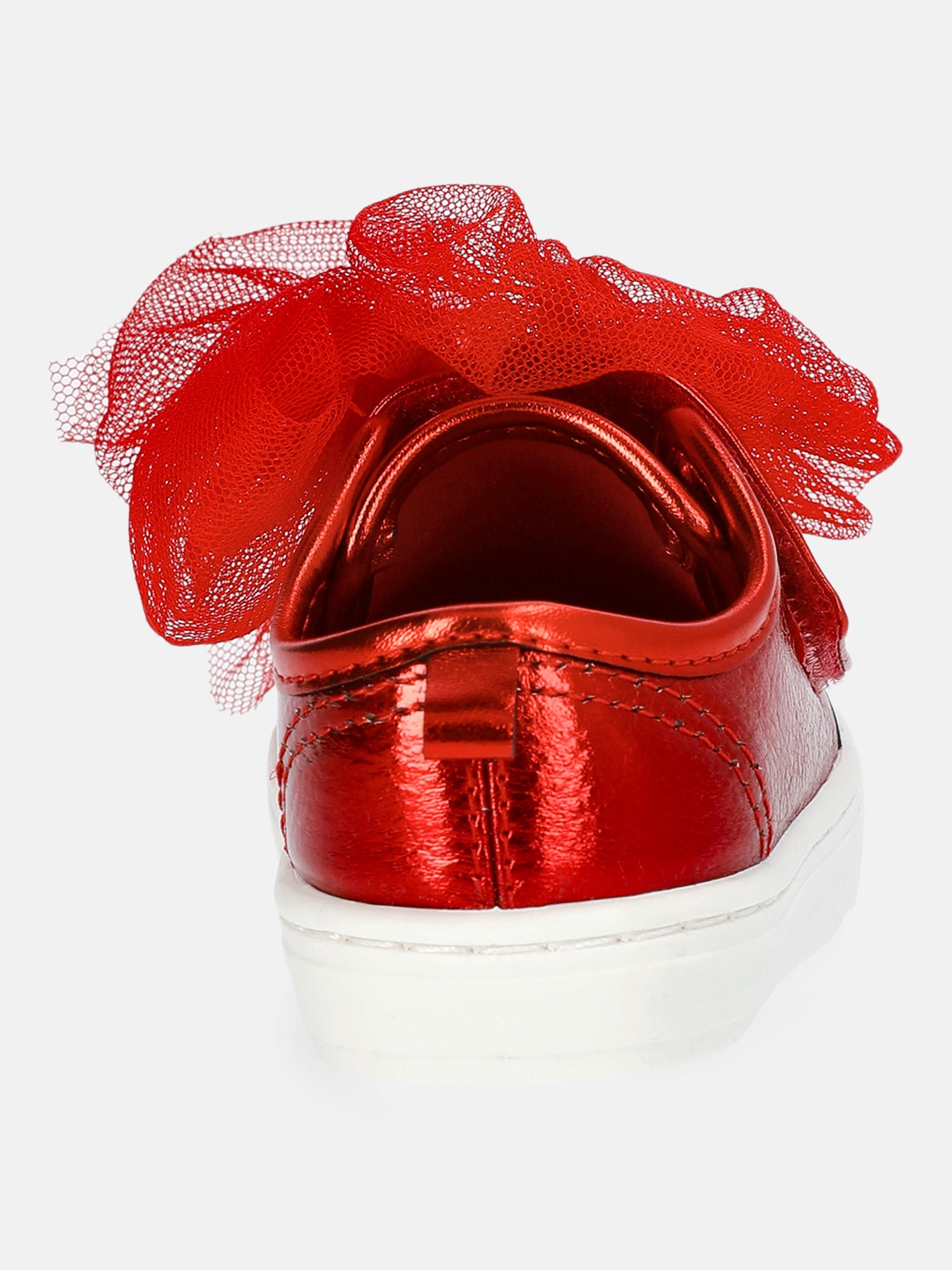 Wonder Nation Baby Girls Strap Bump Toe Tulle Bow Sneakers