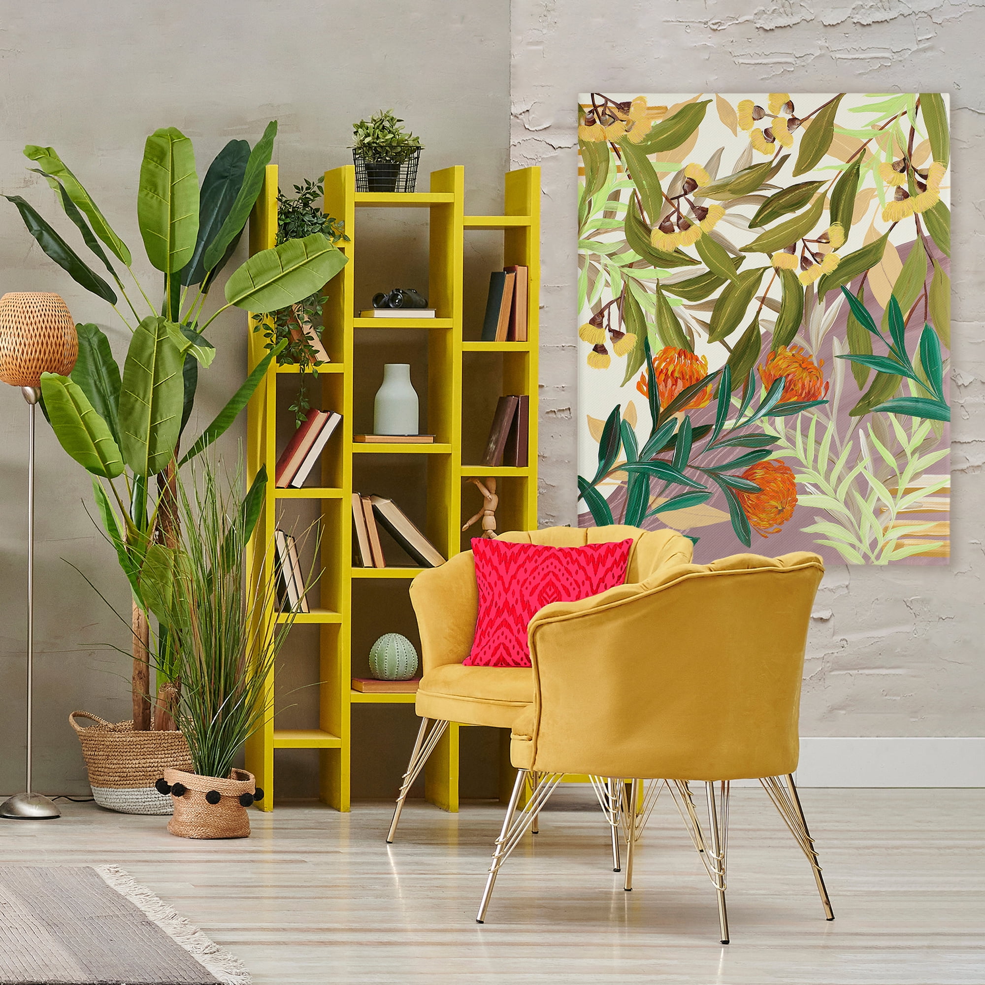 Stupell Industries Walk With Me Florals Canvas Wall Art, design by Dani Heyward