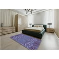 thumbnail image 4 of Ahgly Company Indoor Rectangle Patterned Crocus Purple Area Rugs, 2' x 5', 4 of 6