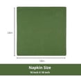 thumbnail image 4 of Set of 6 Cloth Dinner Napkins 100% Cotton 18x18 Inch - Soft Durable Washable - Ideal for Farmhouse Party Christmas Holiday Winter - Perfect Everyday Use Table Linen - Sage Green, 4 of 5