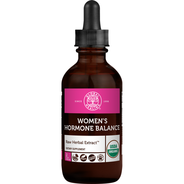 Women's Hormone Balance Organic Supplement by Global Healing®, 2 fl oz
