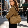 thumbnail image 7 of Dumpling Tote Bag for Women, Waterproof Nylon Large Capacity Crossbody Shoulder Purse, Lightweight Casual Sports Handbag for Work Travel Gym - Fits 14" Laptop, 7 of 7