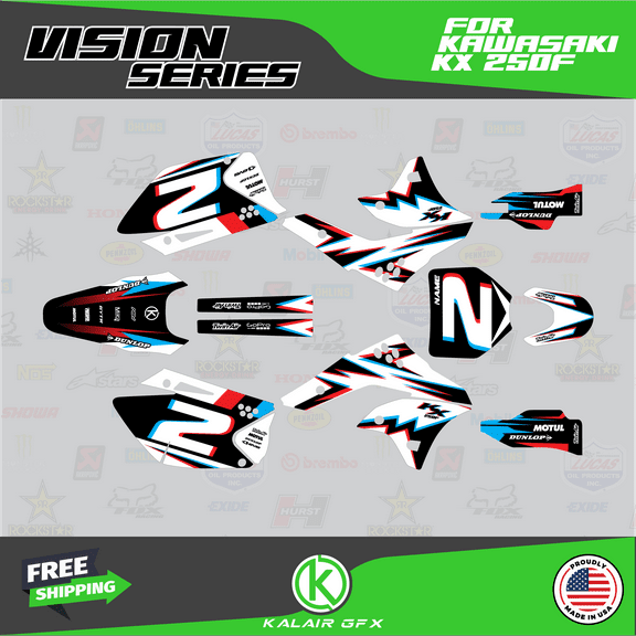 Kalair GFX Graphics Kit for Kawasaki KX250F (2006-2008) Vision Series