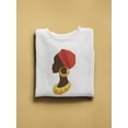 thumbnail image 2 of Woman With A Bandana Sketch Sweatshirt Women -Image by Shutterstock, Female x-Large, 2 of 4