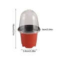 thumbnail image 3 of 8PCS Nursery Pots with Humidity Dome - 3.54 Inch Soft Transparent Starting Trays for Gardening and Seedlings, 3 of 6
