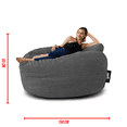 thumbnail image 2 of Sillón Puff Extra Grande muy cómodo Gamuza Gris Oscuro Puff MX Puff MX Gamuza Gris Oscuro Puff Grande, 2 of 2