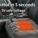 thumbnail image 5 of Toystoory Cojín de asiento con calefacción Lounge In Comfort para sillones reclinables, cojín de asiento con calefacción para coche Electrodomésticos negro 445*45*3.5 CM, 5 of 6