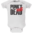 thumbnail image 1 of Punk's NOT Dead V1 White Soft Baby One Piece, 1 of 1