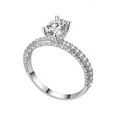 thumbnail image 2 of Elegant Full Rhinestone Ring Alloy Jewelry Daily Accessories Ring Personalized Gift, 2 of 9