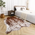 thumbnail image 7 of Easycozy Faux Cowhide Large Cow Print 8 x 10 Feet Thickened Elastic Rug for Bedroom, Living Room, Home Office, Western Decor, 7 of 7