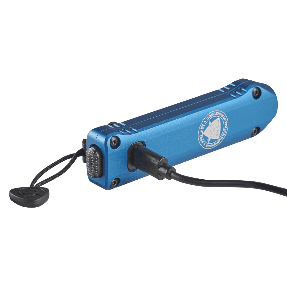 Streamlight 500 Lumen C.O.P.S. Wedge XT Flashlight - Includes USB-C cord, pocket lanyard - Blue