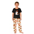 thumbnail image 3 of Family Pajamas Matching Sets - 2 piece Ghost with Pumpkin Short Sleeve Top and Pants ,Matching Halloween Pjs for Family Couples Women Men for 4 Years Pjs, 3 of 6