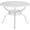 White, variant on VIVIJASON 38.3" Patio Bistro Table Outdoor Dining Round Table Bronze Cast Aluminum Table with Umbrella Hole