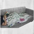 thumbnail image 6 of Tequila Soft Flannel Fleece Throw Blanket, Time to Drink Words with Simple Cacti in Pots, Cozy Plush for Indoor and Outdoor Use, 70" x 90", Sea Green Multicolor, by Ambesonne, 6 of 6