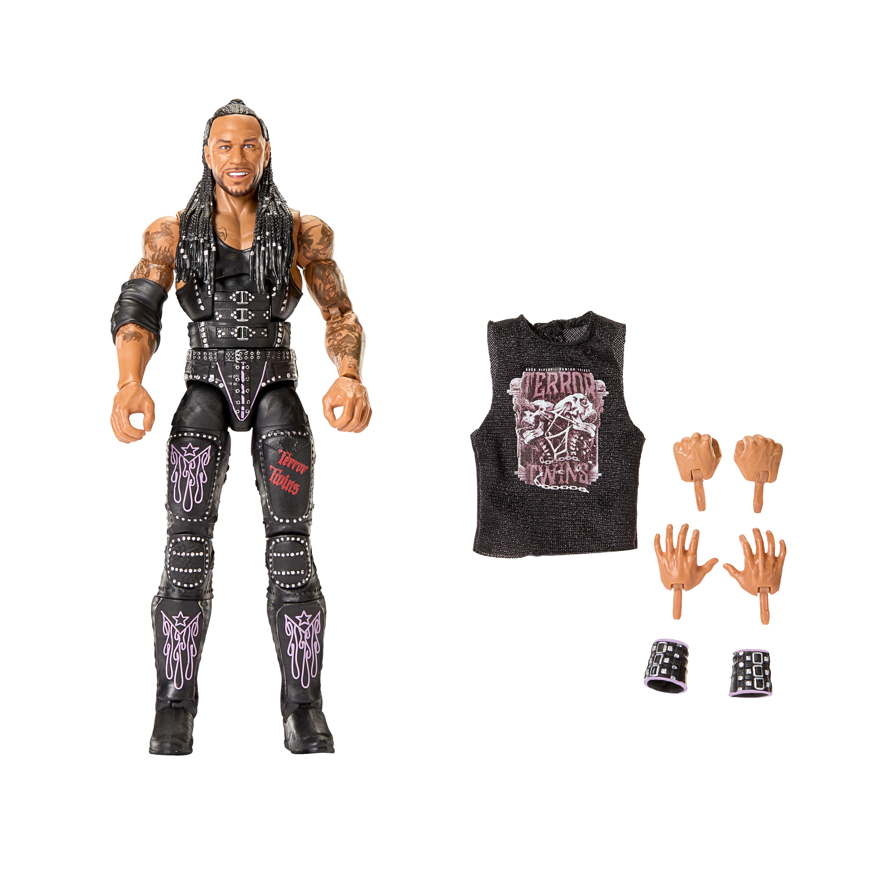 WWE Elite Damian Priest Action Figure, Series #122 Set, 6-inch Collectible with Accessories