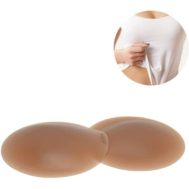 Women Nipple Covers, Silicone Nipple Skin Covers Lightweight for Sports Bras  for T\u21Shirts for Open Backs for Off Shoulders(L=10CM(裸装)-Brown, L=10CM  (naked)) 