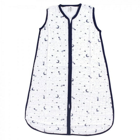 Yoga Sprout Baby Sleeveless Muslin Cotton Sleeping Bag, Sack, Blanket, Moon, 0-6 Months