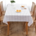 thumbnail image 4 of Nappe Rectangulaire Imperméable et Anti-Huile à Carreaux Housse de Table, 4 of 8