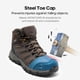 thumbnail image 2 of Botas de Trabajo Impermeables con Punta de Acero para Hombre NORTIV 8 Talla 11W, 2 of 7