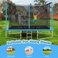 thumbnail image 3 of 8 ×12FT Large Trampoline for Kids and Adults, SHINPT Outdoor trampoline with 2 Basketball Hoops, Big Trampoline with 360° Safety Net, Kids Trampoline Outdoor with Football Net with 1600LBS Capacity, 3 of 8
