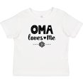 thumbnail image 3 of Inktastic Oma Loves Me Girl Grandchild Girls Baby T-Shirt, 3 of 5