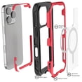 thumbnail image 3 of Funda Case GHOSTEK Atomic Mag para iPhone 16 PRO MAX Aluminio Roja Transp, 3 of 8