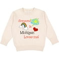 thumbnail image 2 of Inktastic Someone in Michigan Loves Me Toddler Sweatshirt, 2 of 4