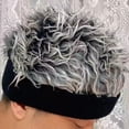 thumbnail image 2 of Nouveau Chapeau Perruque Hip Hop Mode Version Coréenne Chapeau de Propriétaire Rétro Rue Tendance Homme Femme Chapeaux R Noir 50-56cm, 2 of 5