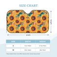 thumbnail image 2 of Kdxio Beautiful Bohemian Sunflower Print Windshield Sun Shade, Foldable Sun Blocker for Car,Truck,SUV Automotive Interior Sun Protection,Reflective Shade for Front Windshield(Medium), 2 of 6